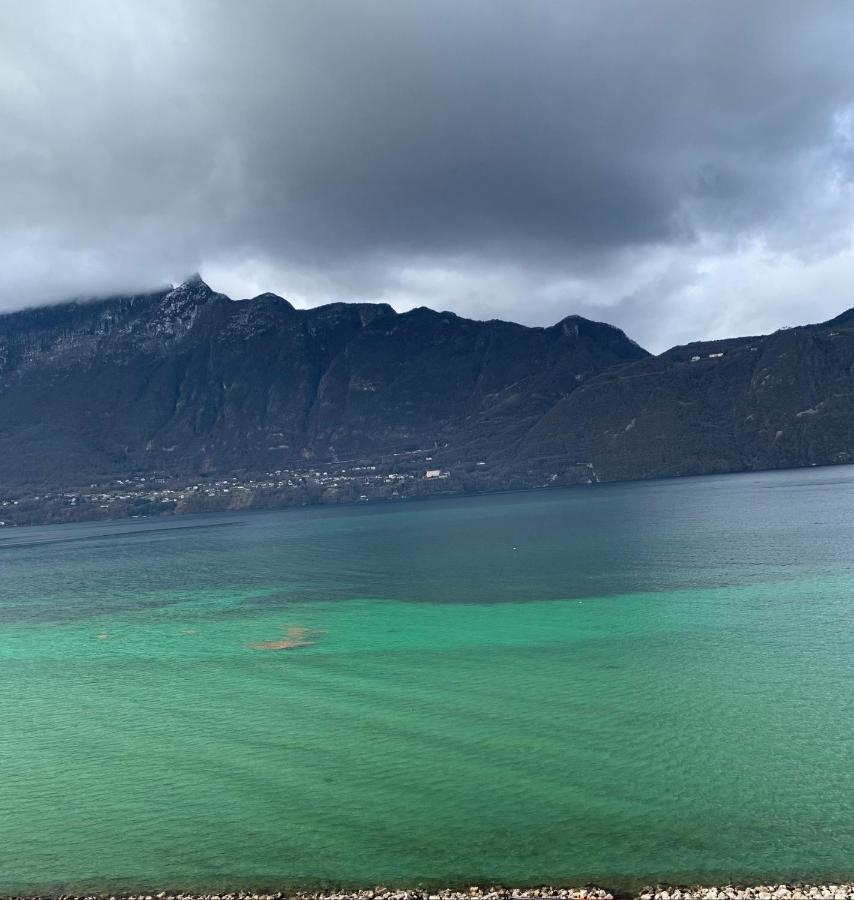 Le Lamartine, Vue Magnifique Face Au Lac Du Bourget エクスレバン エクステリア 写真